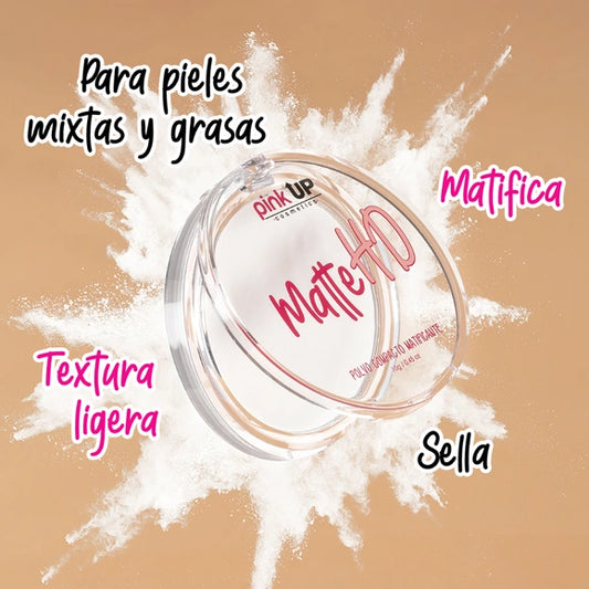 Pink Up Matte HD Polvo Compacto Matificante