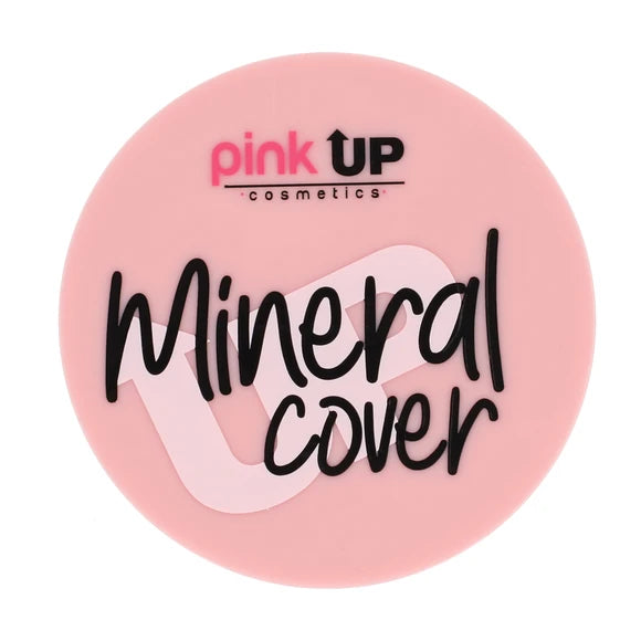 Pink Up Mineral Cover Polvo Compacto con espejo y esponja