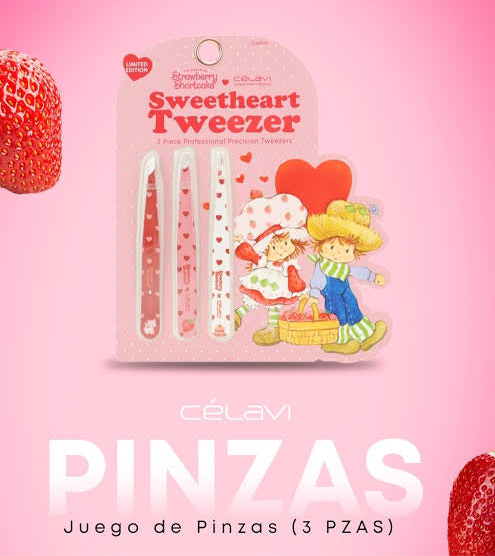 Rosita Fresita Celavi Pinzas para depilar  3 piezas EDICIÓN LIMITADA