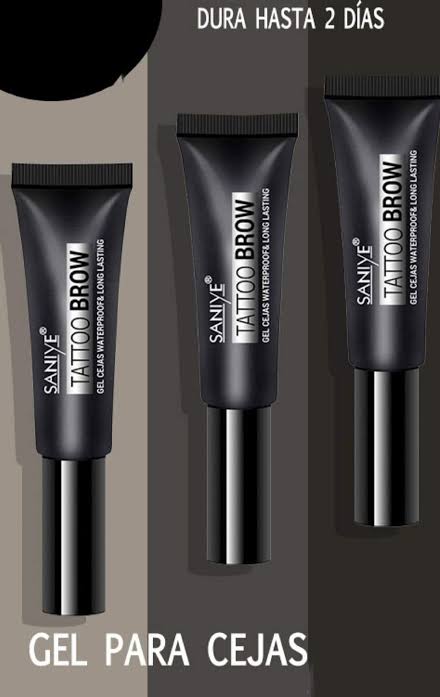 Saniye Gel de cejas con Color médium Brown  – Larga Duración