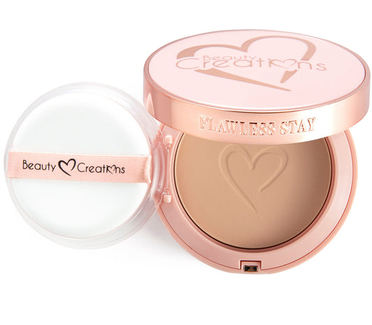 Beauty Creations Flawless Stay Polvo Compacto Con Espejo