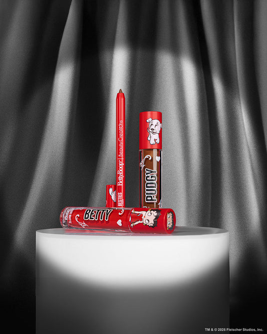 Beauty Creations Betty Boop Trío (delineador,gloss rojo y café